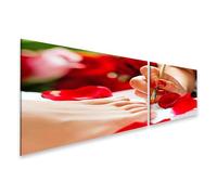 islandburner Quadro su Tela Cura Unghie Con Petali Di Rosa Rossa Immagini Murale Poster
