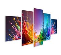 islandburner Quadro su tela Design astratto Spruzzi colorati per pittura murale Immagini Poster