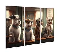 islandburner Quadro su tela Disegno cane Barber Shop Cani Toelettatura Disegno cane Frise ITPG Quadri Stampe Immagini Murale Decorazione da parete