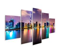 islandburner Quadro su Tela Dubai Skyline Crepuscolo UAE Immagini murali Poster