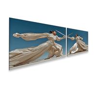 islandburner Quadro su tela Elegante spada tra due donne in abiti alla moda - 2 pezzi