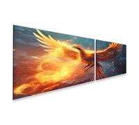 islandburner Quadro su tela Fenice che esce dalle ceneri e si allarga in fiamme