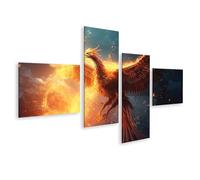 islandburner Quadro su tela Fenice che esce dalle ceneri e si allarga in fiamme