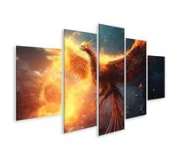 islandburner Quadro su tela Fenice che esce dalle ceneri e si allarga in fiamme