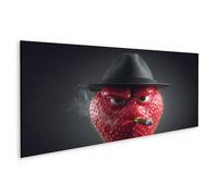islandburner Quadro su tela Fragola Mafia Boss Murale con cappello e sigaro - Panorama