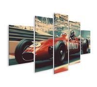 islandburner Quadro su tela Gara storica a Monaco 1959 con una vecchia macchina da corsa Immagini Poster