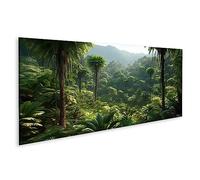 islandburner Quadro su Tela Giungla Selvaggia Panorama Foresta Profonda Palme Piante Tropicali AI La JAXJ Quadri Stampe Immagini Murale Decorazione da Parete