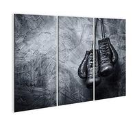 islandburner Quadro su tela Guantoni da boxe vintage appesi a un vecchio muro Quadri Stampe Immagini Murale Decorazione da parete