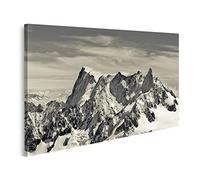 islandburner Quadro su tela Il Monte Bianco nelle Alpi francesi Quadri Stampe per soggiorno ufficio