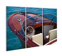 islandburner Quadro su tela Luxury Wooden Boat Como Garda Lake Lago Di Suitable For Riva Wooden Boats ILSK Quadri Stampe Immagini Murale Decorazione da parete