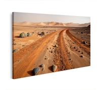 islandburner Quadro su tela Marte Paesaggio con dune rosse e tracce sulla sabbia - Edizione F1