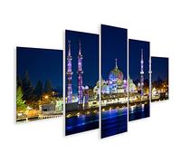 islandburner Quadro su Tela Moschea di Cristallo Musulmani a Kuala Terengganu Malaysia BBTC Quadri Stampe Immagini Murale Decorazione da Parete