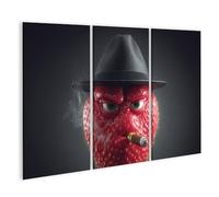 islandburner Quadro su tela, motivo: Mafia Boss con cappello e sigaro - 3 pezzi