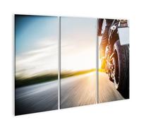 islandburner Quadro su tela moto giro al tramonto immagini murali poster