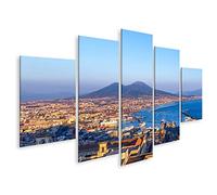 islandburner Quadro su tela Napoli e il Vesuvio sullo sfondo Quadri Stampe Immagini Murale Decorazione da parete