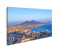 islandburner Quadro su tela Napoli Napoli Vesuvio sfondo tramonto giorno d'estate Italia Campania Quadri Stampe x soggiorno