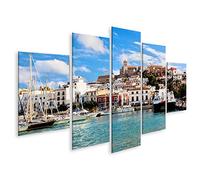 islandburner Quadro su Tela Panorama Di Ibiza Città Vecchia Eivissa Spagna Isole Baleari Immagini Murali Poster