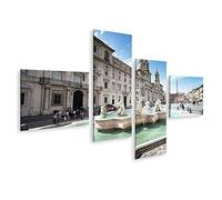 islandburner Quadro su tela Piazza Navona a Roma GBYH Quadri Stampe Immagini Murale Decorazione da parete