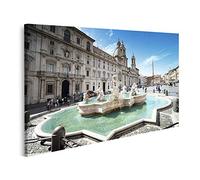 islandburner - Quadro su tela, Piazza Navona a Roma Italia