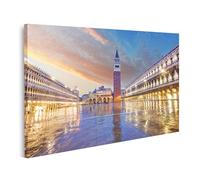 islandburner Quadro su tela Piazza San Marco all'alba al vuoto Venezia Immagini Poster