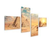 islandburner Quadro su tela piramidi del sole alla luce della sera paesaggio occidentale immagini murali poster