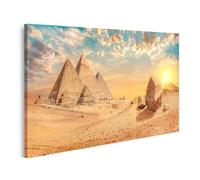 islandburner Quadro su tela piramidi del sole alla luce della sera paesaggio occidentale immagini murali poster