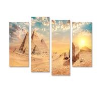 islandburner Quadro su tela piramidi del sole alla luce della sera paesaggio occidentale immagini murali poster