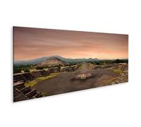 islandburner Quadro su tela piramidi paesaggio al tramonto in antica città di rovine immagini murali poster