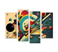 islandburner Quadro su tela Pittura astratta digitale ispirata a Wassily Kandinsky KI Digital a JAVH Quadri Stampe Immagini Murale Decorazione da parete