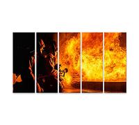 islandburner Quadro su tela Pompieri che spengono le fiamme Vigili del Fuoco in azione Quadri Stampe Immagini Murale Decorazione da parete