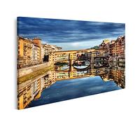 islandburner Quadro su tela Ponte Vecchio Ponte Firenze Italia Fiume Arno Toscana Immagini Murali Poster