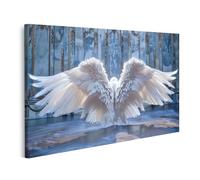 islandburner Quadro su tela prodotto digitale, ultra realistico, gigante angelo ali di piume reali museo per arte moderna galleria d'arte murale Immagini