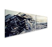 islandburner Quadro su tela soldato in uso Guarda il paesaggio delle rovine immagini murali poster