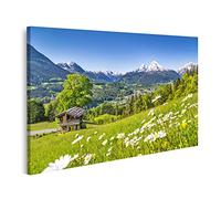islandburner Quadro su tela Splendido paesaggio di montagna nelle Alpi Bavaresi Berchtesgaden Watzmann Mass Immagini Poster