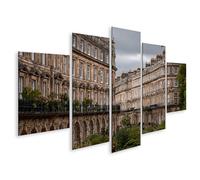 islandburner Quadro su tela Storico Bath Crescent Murale con facciate eleganti - 5 pezzi