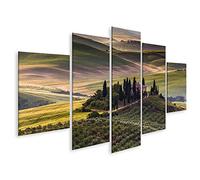 islandburner Quadro su tela Toscana Paesaggio tradizionale Fattoria Collina Prato Tranquillità Val D Orcia Quadri Stampe Immagini Murale Decorazione da parete