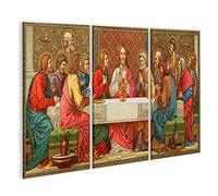 islandburner Quadro su tela Ultima Cena Gesù Cristo Quadri Stampe Immagini Murale Decorazione da parete