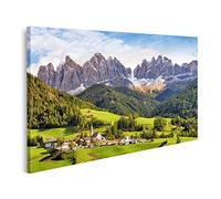 islandburner Quadro su tela Val Di Funes Trentino Alto Adige Italia Paesaggio montano Quadri Stampe x soggiorno