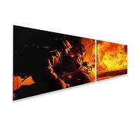 islandburner Quadro su tela vigili del fuoco fiamme estinguere i vigili del fuoco in uso immagini murali poster