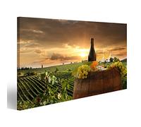 islandburner Quadro su tela Vigneto Chianti Toscana Botte di vino bianco Italia Immagini Murali Poster