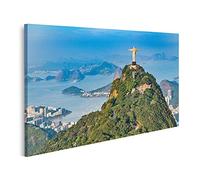 islandburner Quadro su tela Vista aerea di Rio De Janeiro Monte Corcovado con la statua del Cristo Redentore Quadri Stampe x soggiorno