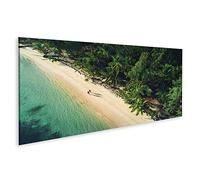 islandburner Quadro su tela Vista aerea Spiaggia tropicale Isola della Repubblica Dominicana Quadri Stampe Arte Poster Murale