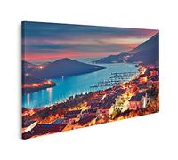 islandburner Quadro su tela Vista dall'occhio di uccello del distretto della città di Kas della provincia di Antalya della Turchia Asia primavera colorata Stampe Arte Poster Murale