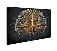 islandburner Quadro su tela Visualizzazione tomografia computerizzata Mri cervello impulsi elettrici JDPV Quadri Stampe Immagini Murale Decorazione da parete