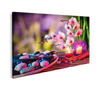 islandburner Quadro su tela Zen pietre massaggio orchidee candele immagini murali poster