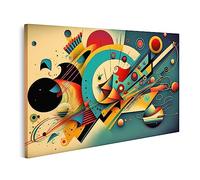 islandburner Stampa su tela Pittura astratta digitale ispirata Wassily Kandinsky AI digitale a immagini murali poster