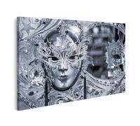 islandburner WTD - Stampa su tela con maschera veneziana al chiaro di luna decorata elegantemente - tela 80 x 40 cm
