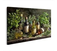 islandburner WTD - Stampa su tela con oli e essenze su sfondo pietra, 100 x 57 cm