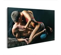 islandburner WTD - Stampa su tela con scritta in lingua tedesca "Sinfonia della passione", 100 x 57 cm