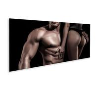 islandburner WTD - Stampa su tela, sensuale, romantica, amorevole, coppia intima, relazioni sessuali, 120 x 40 cm, panorama